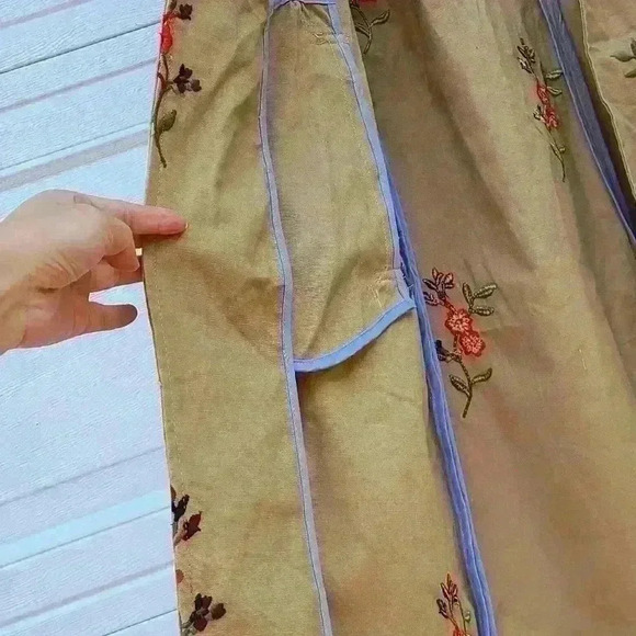 NWOT Anthropologie Cartonnier Embroidered trenchcoat Size S - Picture 8 of 17